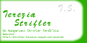 terezia strifler business card